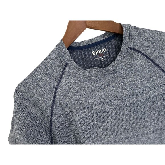 Rhône Method Seamless Blue Short Sleeve Tee Size Med - Picture 6 of 11